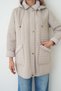 Mg Authentic Women's Hooded Quilted Patterned Jacket with Snap Buttons and Zipper Pockets. - 7