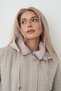 Mg Authentic Women's Hooded Quilted Patterned Jacket with Snap Buttons and Zipper Pockets. - 6
