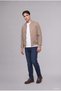 Slim Fit College Collar Zippered Pocket Suede Bomber Coat I1843Ax26Wn