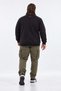 Men's Plus Size Crew Neck Duoflex Sweatshirt 26703 Black - 2