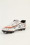 Cleats Football Sports Shoes Lace-Up Comfortable Lightweight Daily Indoor and Outdoor Turf and Grass Ground White Cleats - 3