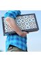 BiggDesign Backgammon Set with Dice and Checkers | Magnetic Lock MDF Foldable Case with Anti-Scratch - 6