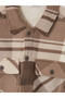 Shining Selections from Shining Store: Comfortable Fit, Plaid-Embroidered Men's Shirt Jacket. - 8