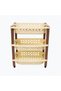 3-Tier Plastic Storage Basket with Wheels | Plastic Rectangle Kitchen Shelves | Multi-Use Kitchen Sh - 6