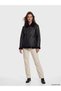 Fur Roba Collar Women's Leather Look Coat from Uzg Store for Style Enthusiasts - 3