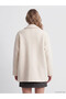Quality Pieces from Çelebi Store Double Breasted Roba Collar Loose Fit Women's Cashmere Coat - 6