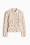 Appliquéd net jacket