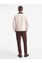 Classic Contrast Collar Long Sleeve Pocketed Buttoned Cashmere Jacket - 4
