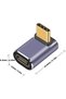 محول كابل USB بزاوية 90 درجة، عبوة من قطعتين، محول USB-C بسرعة 40 جيجابت في الثانية، موسع فيديو من نوع C بزاوية UP - 6