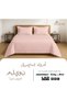 طقم غطاء لحاف مزدوج 100% قطن 200x200 وردي فاتح - 4
