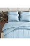 Full Comforter Set 7 Pieces Bed in a Bag Blue Bed Set - 3