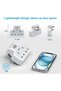 Multi Plug Adaptor, Double Plug Adapter UK, 2USB-A & 1USB-C Plug Extension Socket, Slim Wall Extensi - 5
