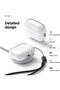 غطاء شفاف مصمم خصيصًا لسماعات AirPods Pro 3 (موديل 2025) مع حزام - شفاف. - 5
