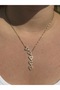 Sparkling Waterfall Y-Shaped Pendant Necklace - Gold-Silver Stainless Steel - Tarnish-Resistant - 2