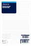 A5 white ruled notepaper refill