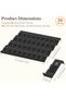 36 Pack Spice Rack Drawer, Adjustable Spice Organizer Black - 2