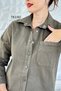 Gabardine Shirt with Snap Buttons 7K190 - 3