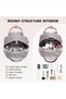 Mini Backpack for Women Stylish Waterproof Backpack Purse with USB Port, Cute Bookbag for College School Travel - 3