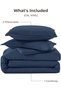 Navy Blue California King Comforter Set, 3 Pieces Solid Bedding | Soft Fluffy Down Alternative All S - 7