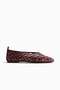 Braided-look leather ballet flats - 3