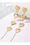 Gold Solid Dangle Earrings - 3