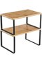 Cabinet Organizer Shelf, Set of 2 Kitchen Counter Shelves, Kitchen Storage, Spice Rack, Stackable, E