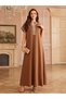 Coffee Brown Texture Kaftan - 3