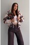 Puffer Coat with Deer Print - 3