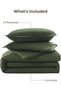 Super King Plus Comforter Set, 3 Pcs Solid Bedding Set - 7