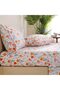 طقم ملاءات مطبوعة بالزهور مقاس كال كينج بجيب عميق 16 بوصة - 8