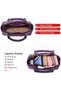 Purse for Women Small Crossbody Bags Classic Double Zip Top Handle Dome Satchel Bag - 5