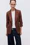 Gathered-sleeve blazer - 3