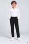 Black Boys' Double-Legged Elastic Waistband Flared Pants 25068 - 2