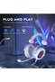 سماعة رأس سلكية للألعاب AmpliGame H6W، سماعات USB للكمبيوتر مع ميكروفون - 6