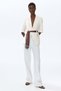Short-sleeved tie-belt blazer - 2