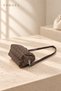 Monogram Brown Zippered Women's Shoulder Bag - 8