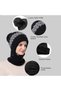Winter Beanie Hat Scarf Set - 4