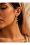 Gold Beaded Drop Earrings - 5