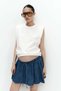 MAMA Flared cotton-blend skort - 2