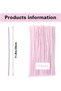 100 Pcs Pipe Cleaners, Pipe Cleaners Craft Set (Pale Peach) - 7