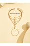 Gold Solid Link Bracelet - 5