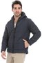 Mens Plain Zipped Hooded Jacket Jacket - 2