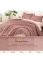 Misty Pink Comforter Full Size, 3 Pieces Lightweight Solid Bed Set - 7