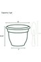 ARIANA CHARCOAL PLANTER 12 INCH - 3