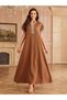 Coffee Brown Texture Kaftan