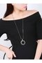 Multi Texture Pendant Necklace - 4