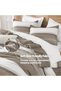 Hazel Queen Comforter Set - 3 Pieces Stripe Bedding Comforter Sets - 5