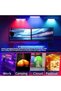 إضاءة LED RGB بـ 24 مصباح، إضاءة تحت الخزانة، شريط إضاءة LED RGB متعدد الألوان مع مستشعر حركة، إضاءة خلفية للتلفزيون - 2
