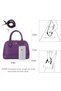 Purse for Women Small Crossbody Bags Classic Double Zip Top Handle Dome Satchel Bag - 4