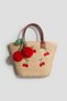 AppliquÃ©d straw bag
